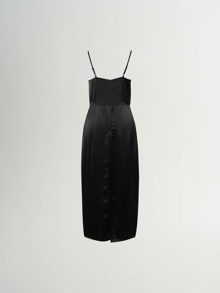 Acetate A-Line Slip Dress
