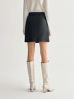 A-Line PU Mini Skirt