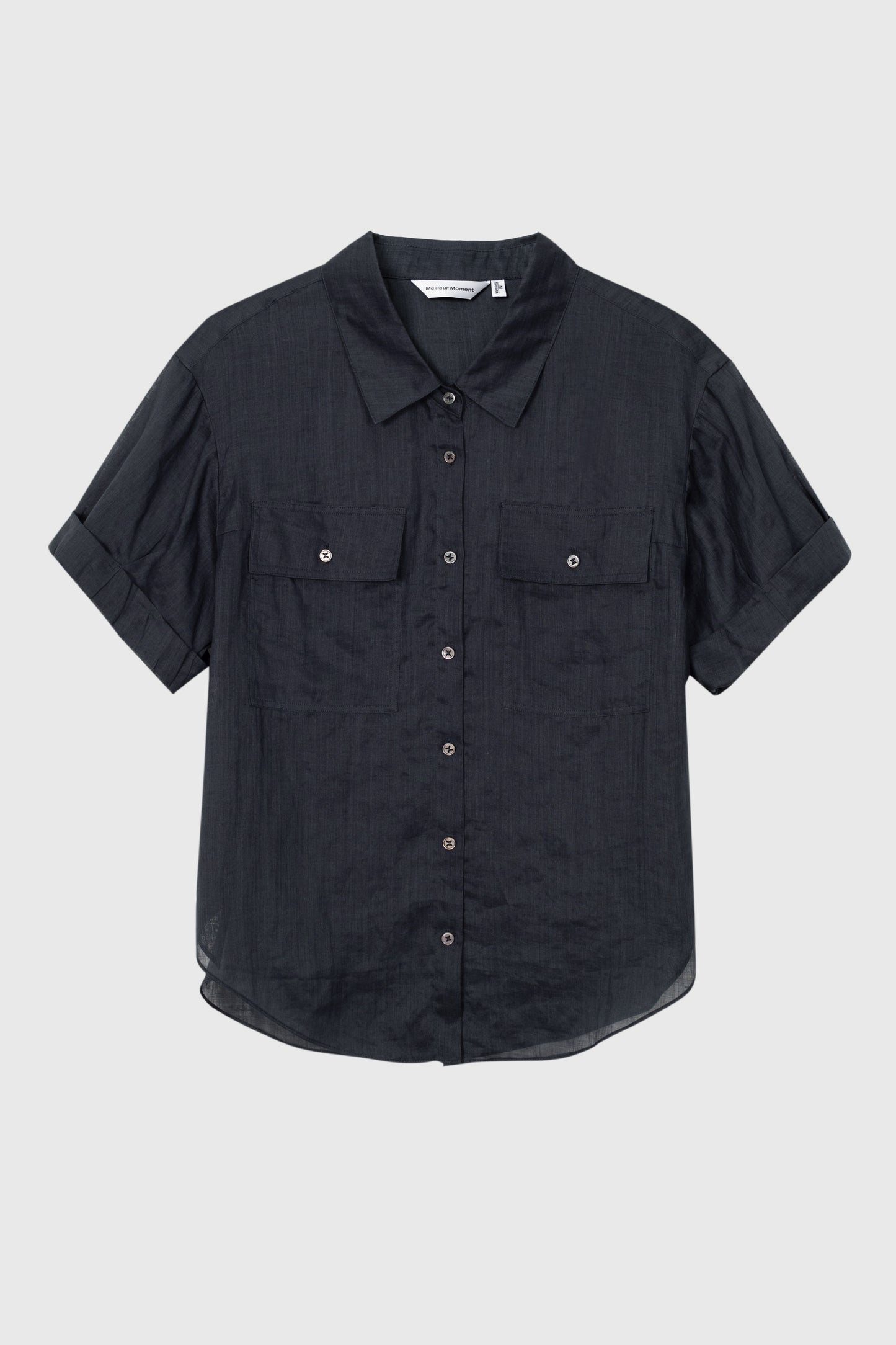 Relaxed Pure Ramie Utility Shirt