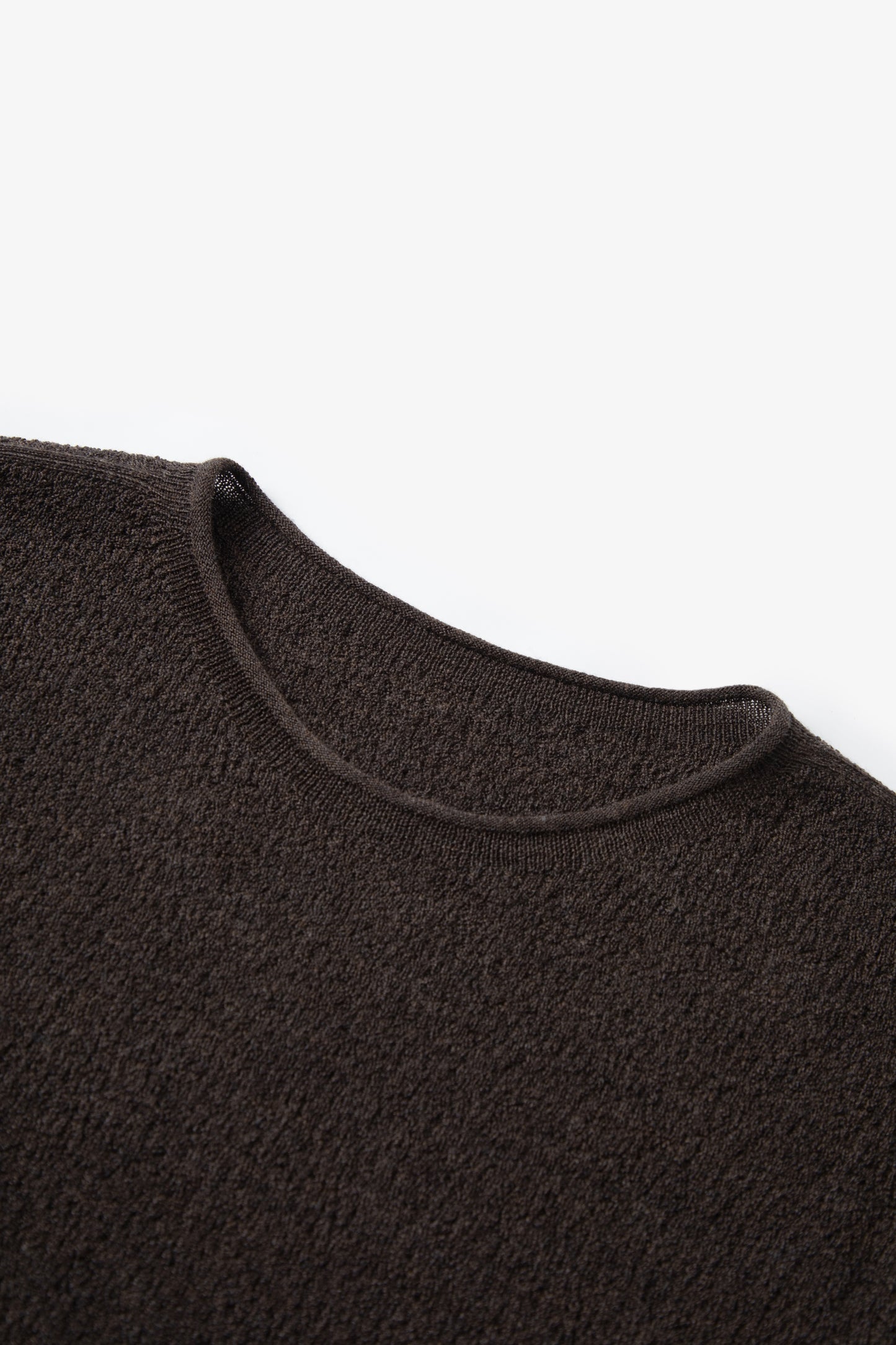 Striped Cotton-Acetate Crewneck Tee
