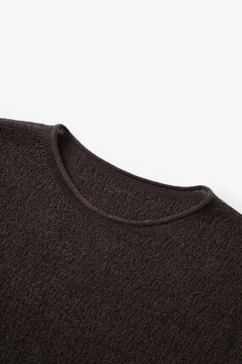 Load image 1 in gallery view. Striped Cotton-Acetate Crewneck Tee