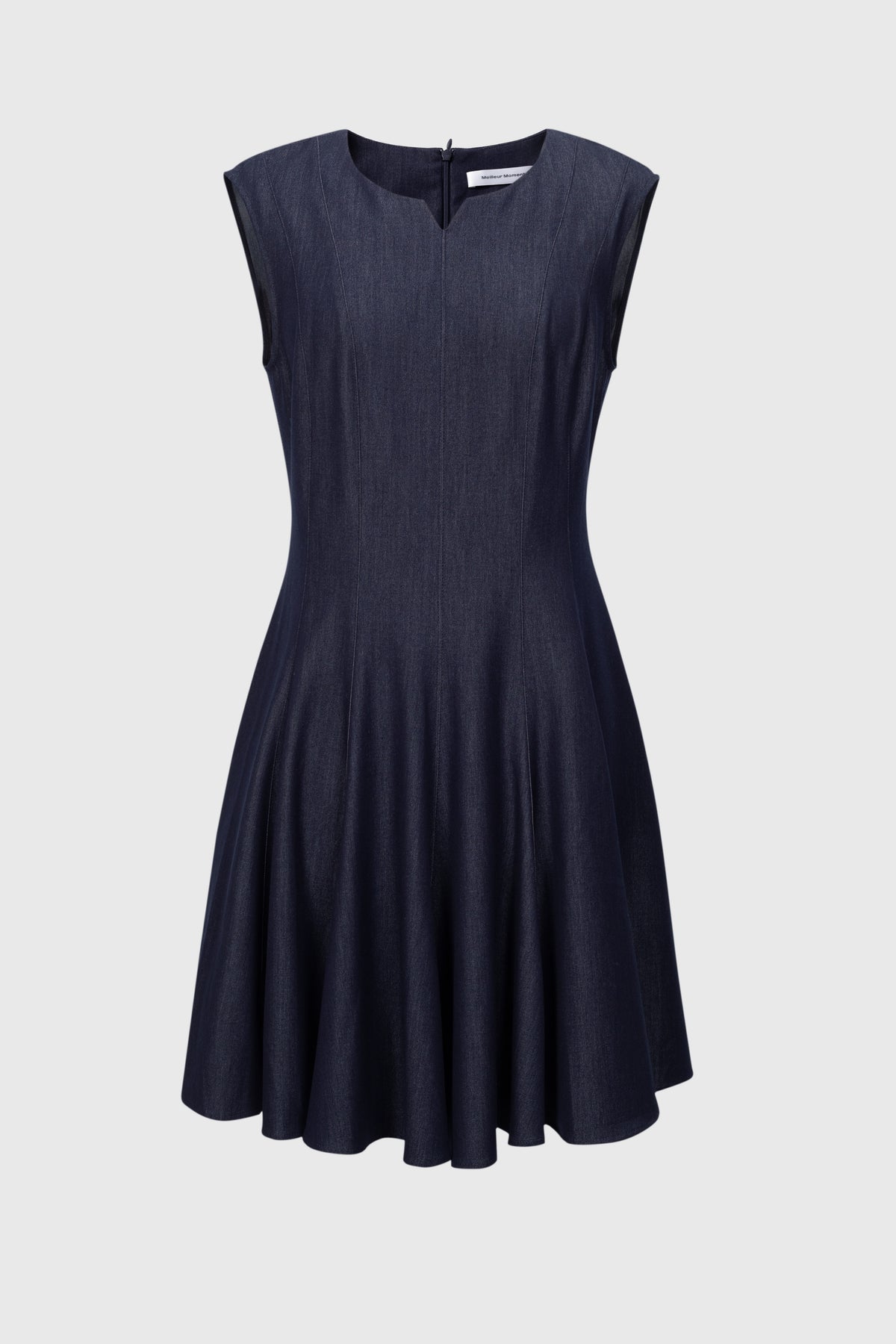 Pleated Sleeveless Dress