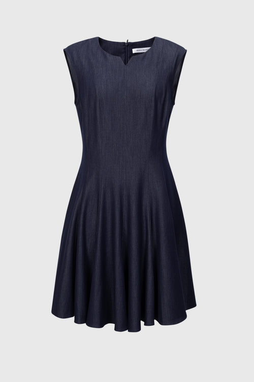 Load image 1 in gallery view. Pleated Sleeveless Dress
