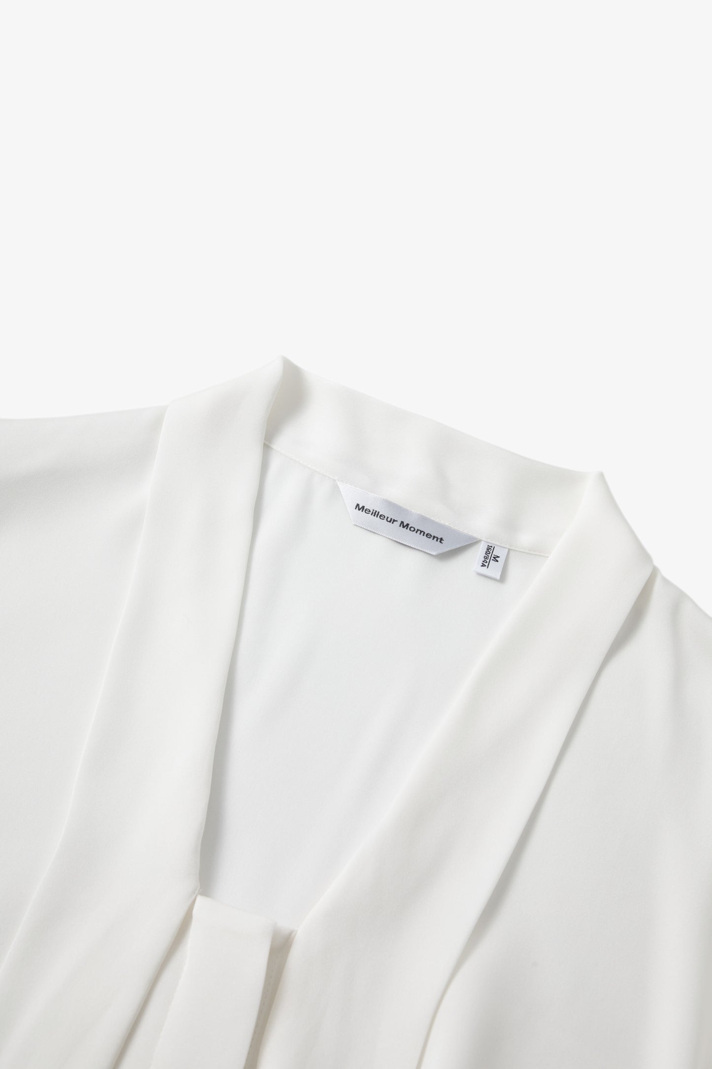 Refined Silk Tie-Neck Blouse