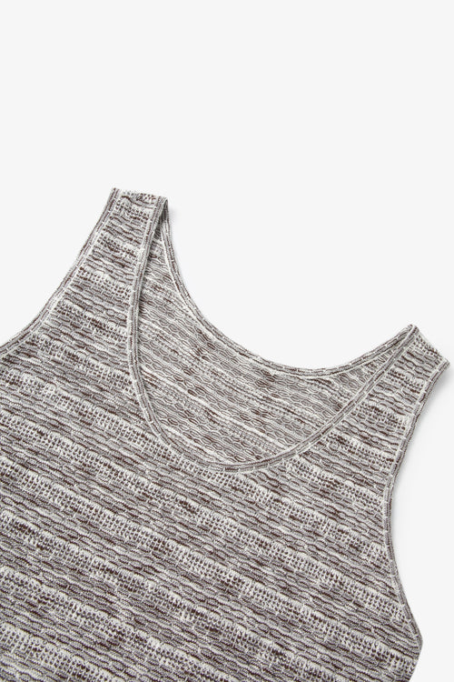 Load image 1 in gallery view. Melange Knit Sleeveless Top