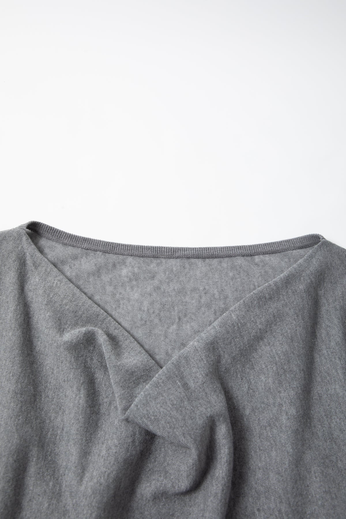 Drape-Neck Lyocell-Blend Sweater