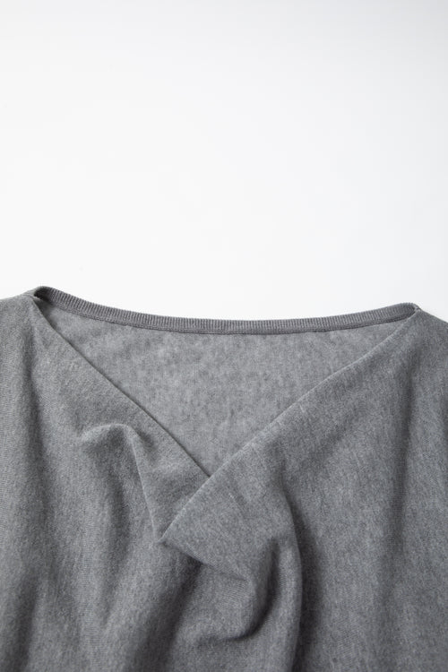 Load image 1 in gallery view. Drape-Neck Lyocell-Blend Sweater