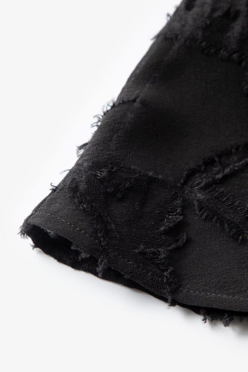 Load image 1 in gallery view. Textured Silk-Linen Belted Shirt Dress