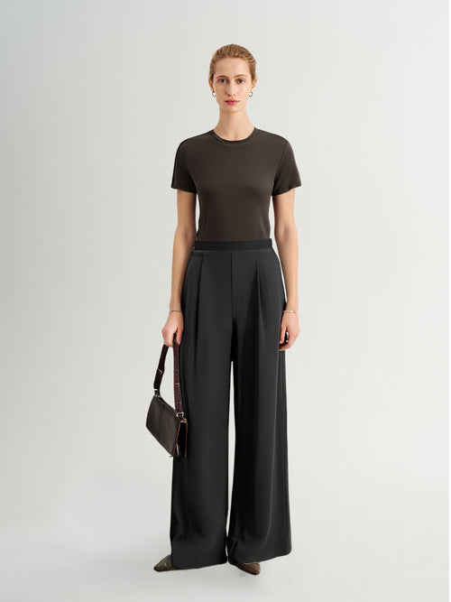 Load image 1 in gallery view. Crew Neck Short Sleeve Top