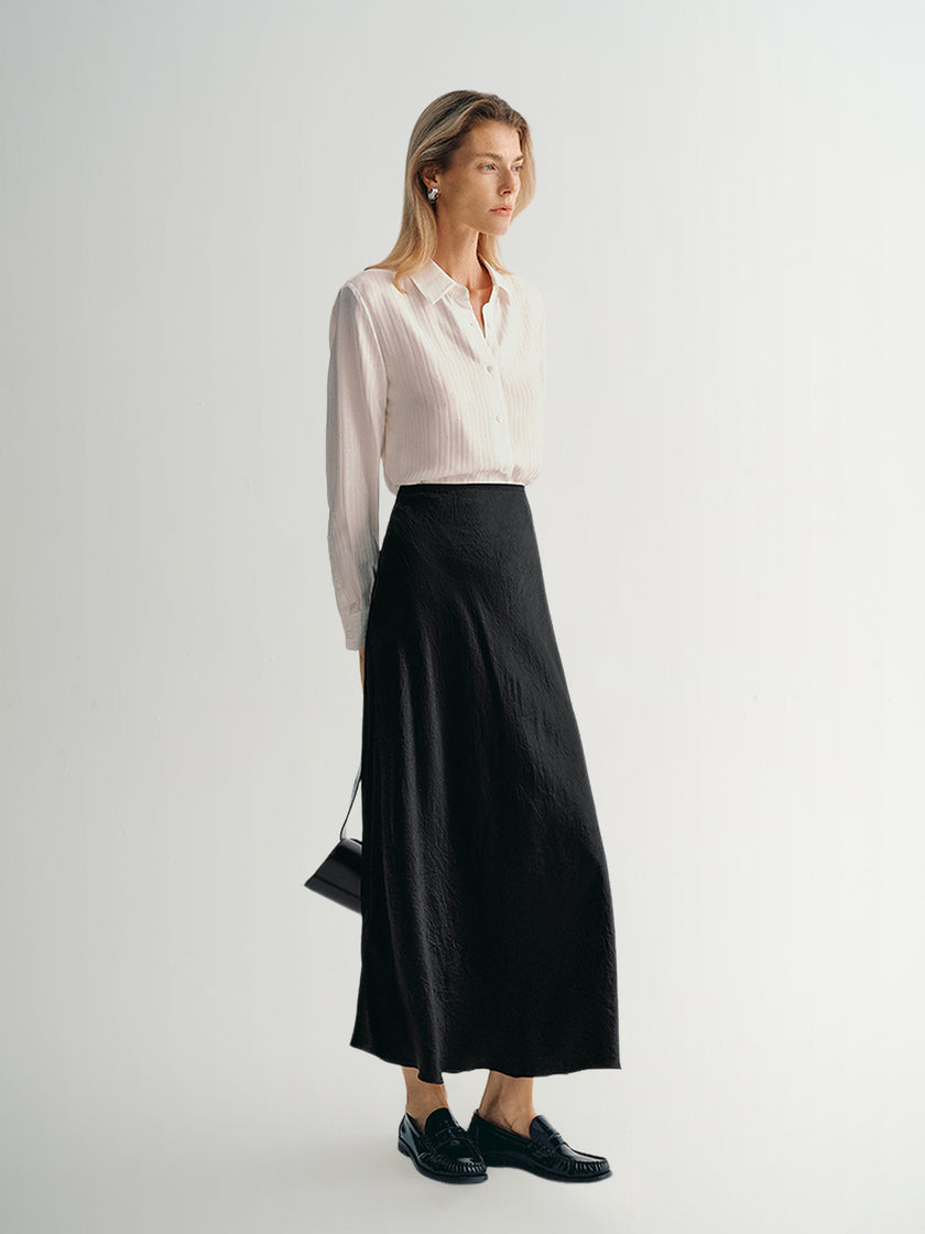 100% Silk Jacquard Shirt