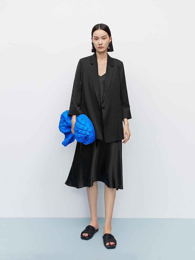 Acetate Strapless Dress