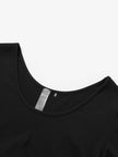 Round Neck Yoga Knit Short Top
