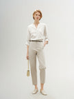 Cropped Lyocell Pants