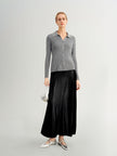 Black Fishtail Maxi  Skirt