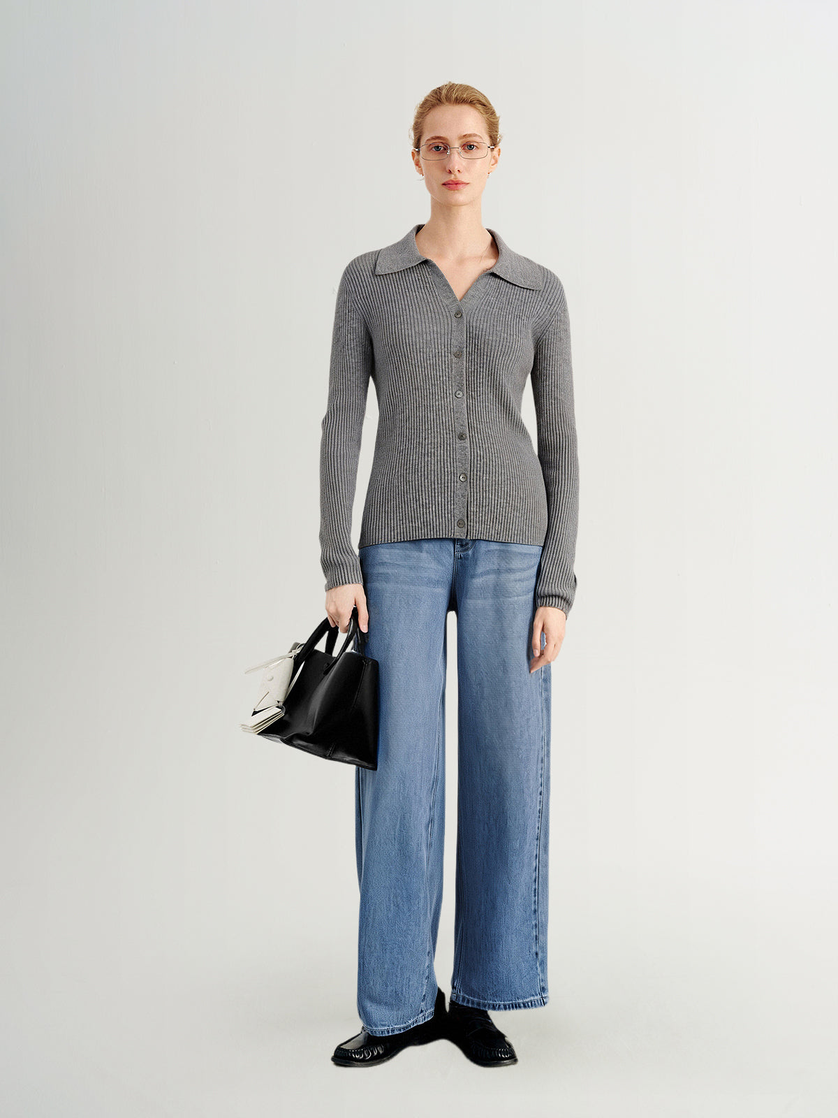 Vintage Blue Wide-Leg Jeans
