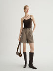 Cotton Blend Padded Tank Tops