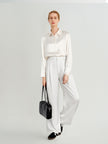 Silk Jacquard Satin Shirt