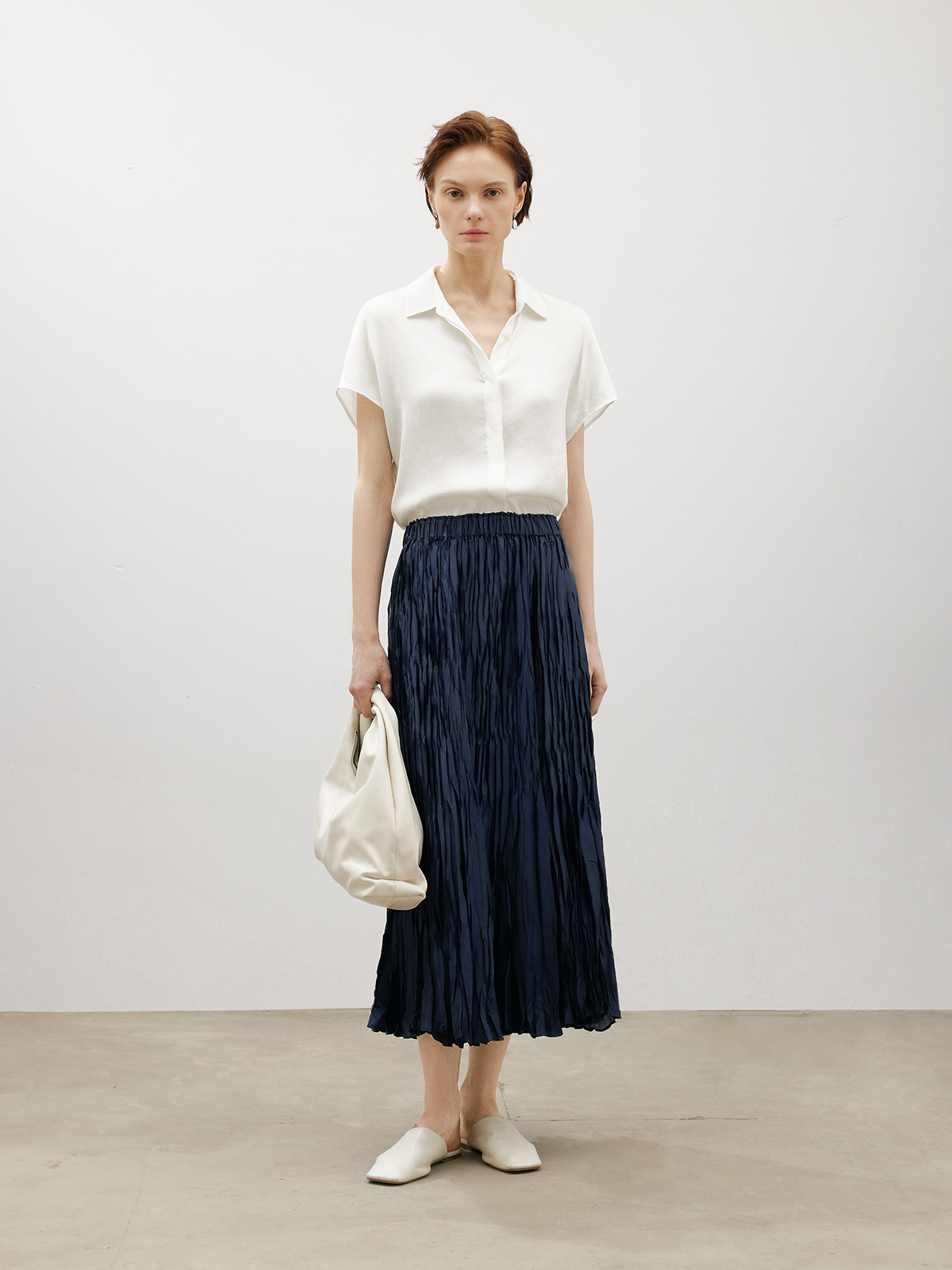 A-Line Midi Skirt