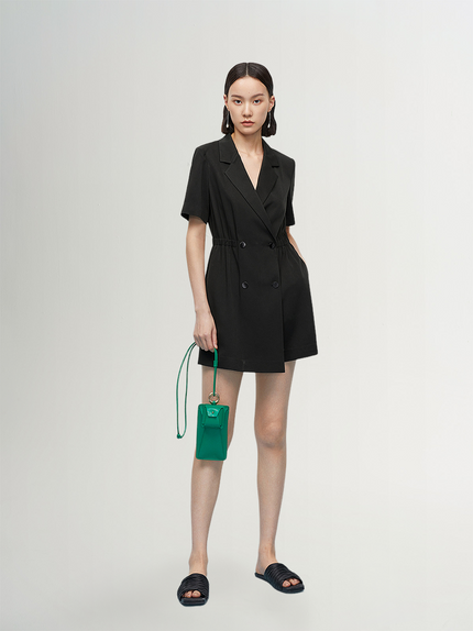 V Neck Acetate Blend Jumpsuit