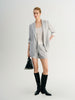 Linen-Blend Peak-Lapel Blazer