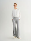 Draped Cotton-Blend Trousers