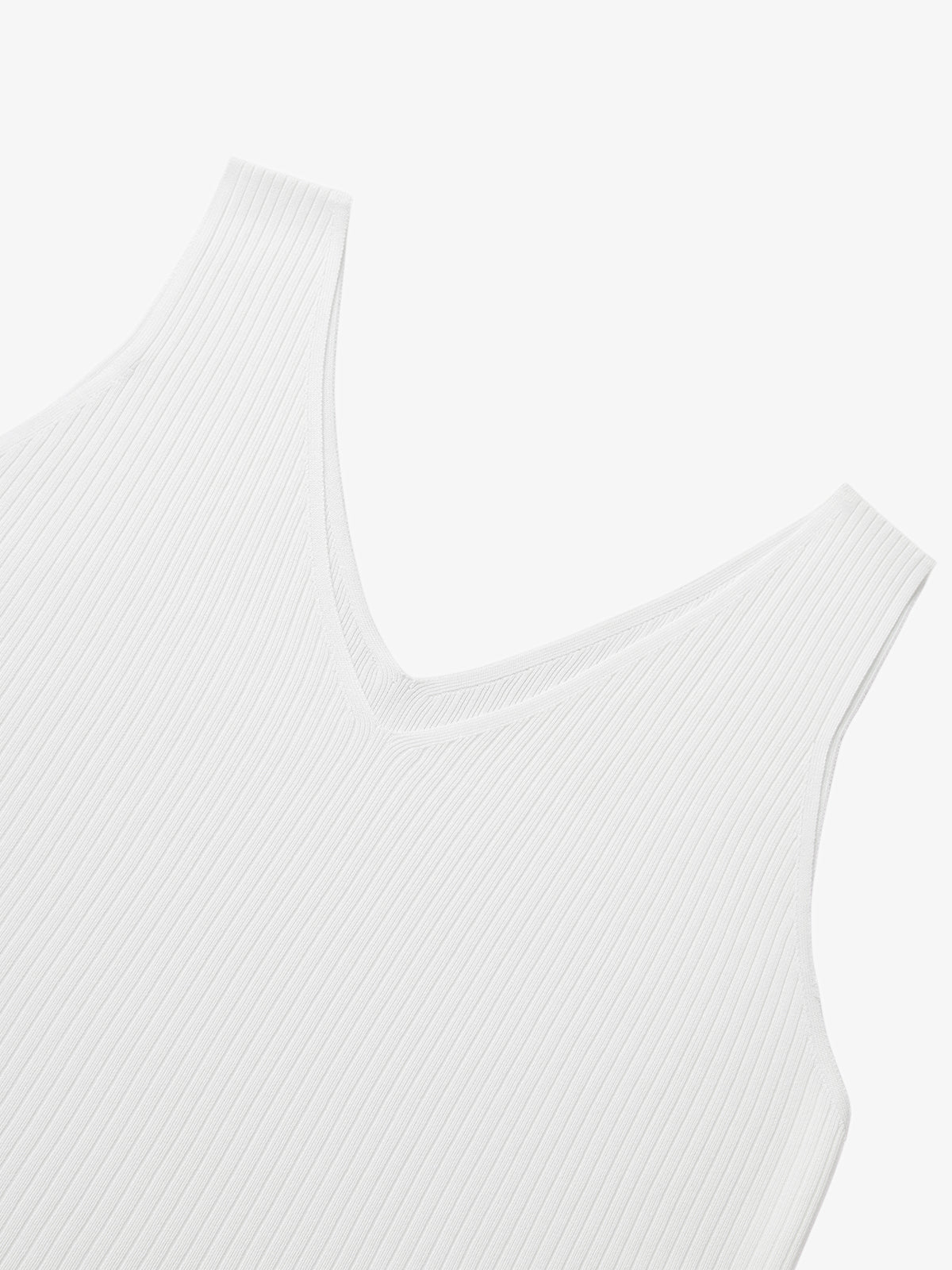 V Neck Knit Tank Top