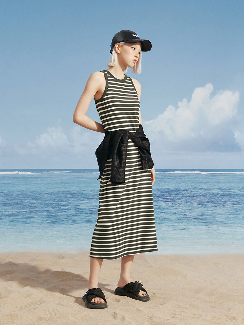 Striped Sleeveless Dress