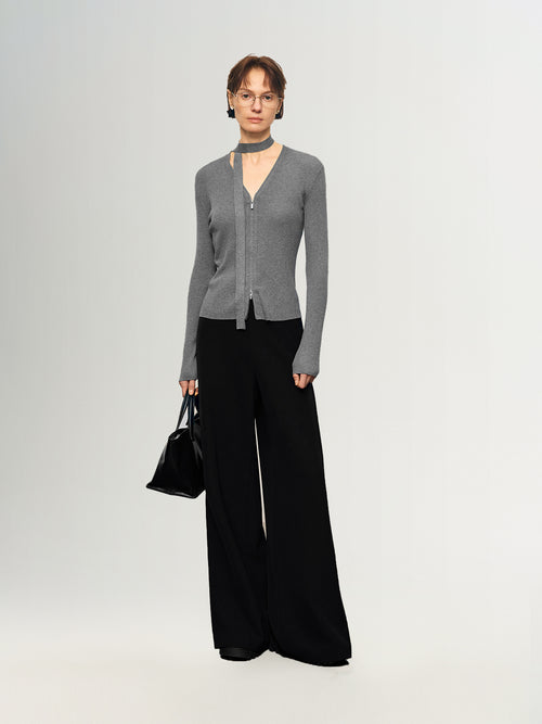 Load image 1 in gallery view. Lyocell-Triacetate Knit with Matching Belt