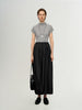Lyocell Mock Neck Short Sleeve Top