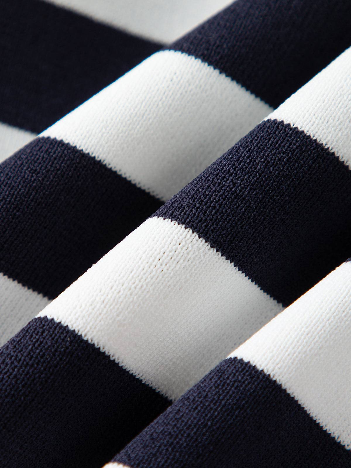 Striped Square-Neck Cropped T-Shirt