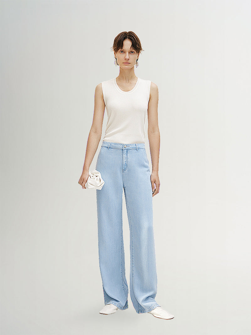 Straight Fit 100% Lyocell Pants