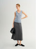 Blue Sleeveless Knit Top