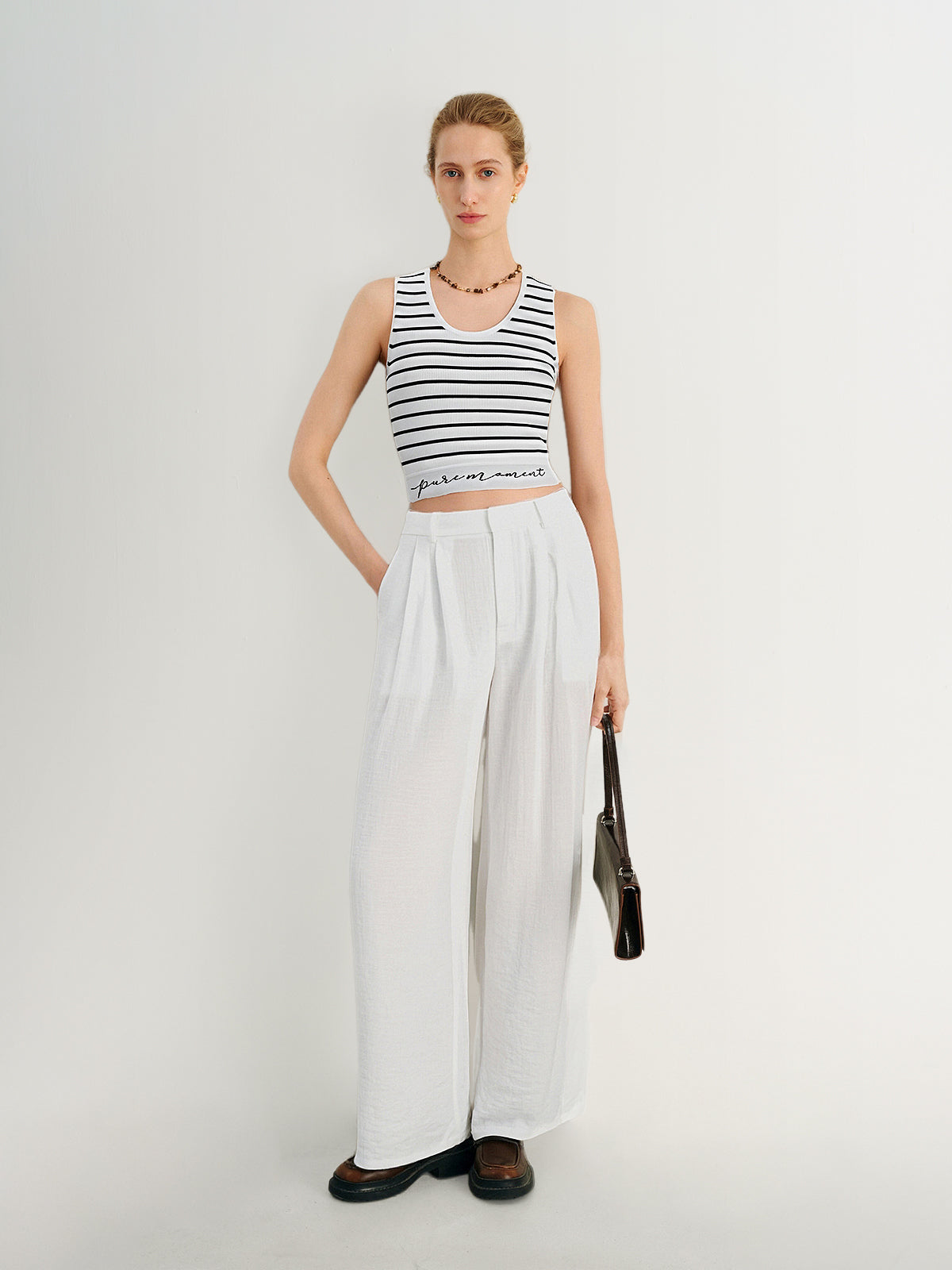 Striped U-Neck Tank