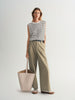 Striped Sleeveless Knit Top