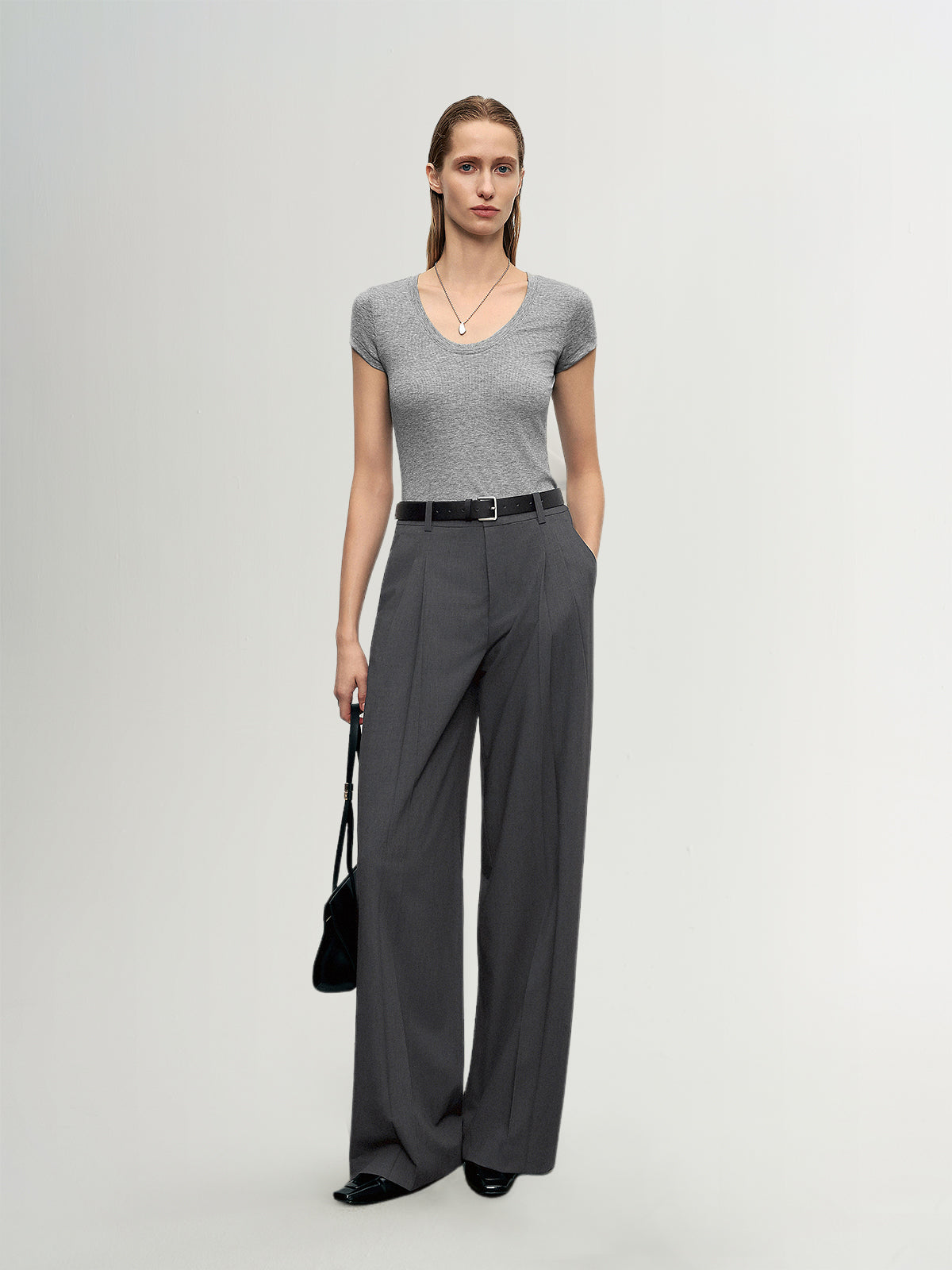 Straight-Leg Wide Pants