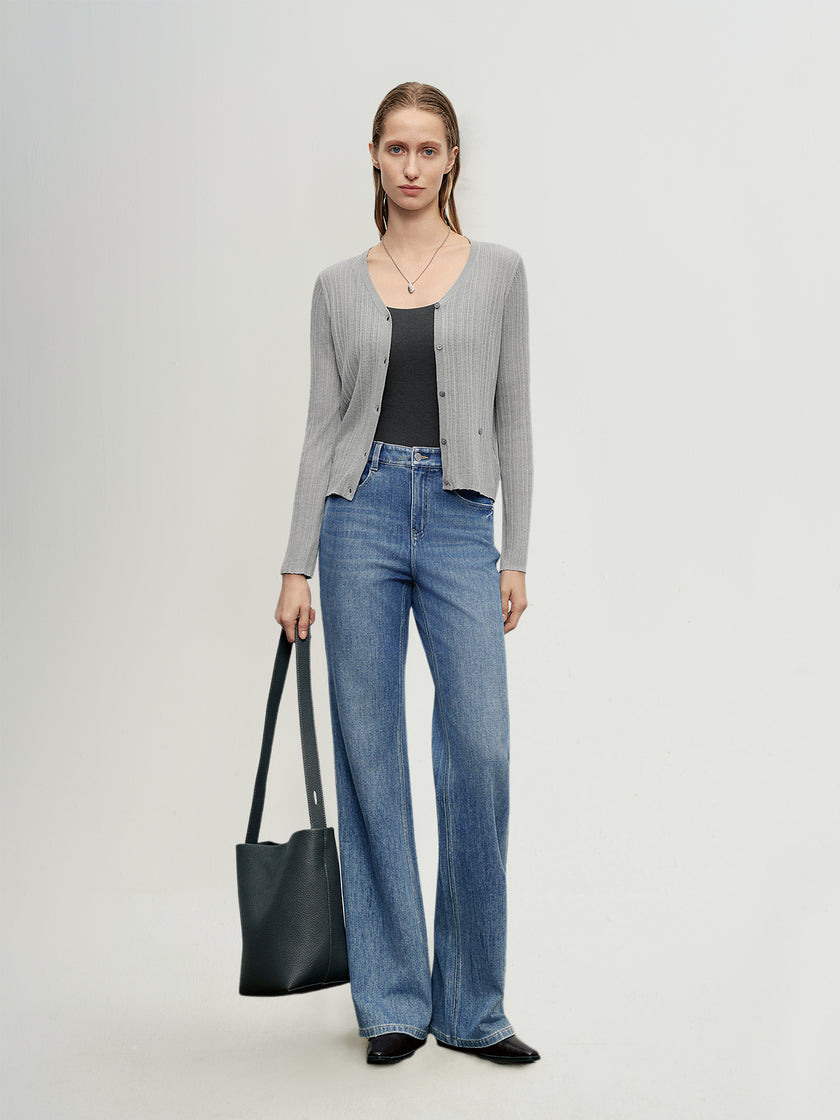 Vintage Flared Denim Jeans