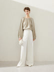 Pleated Neck Blouse