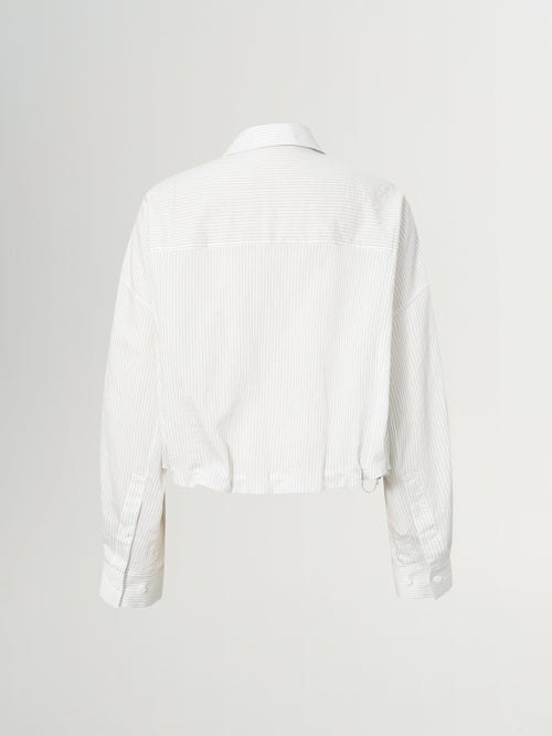 Load image 1 in gallery view. Lyocell Blend Two-Piece Layered Shirt