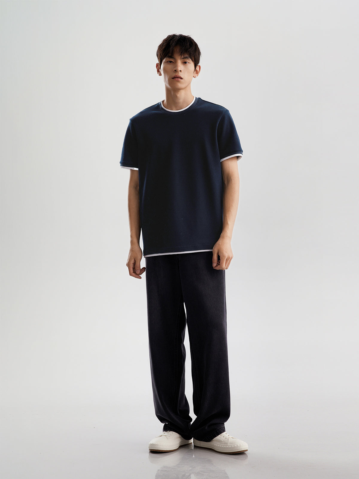 Dark Gray Lyocell Denim Pants