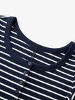 Stripe Round Neck Cotton T-Shirt