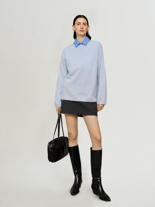 Load image 1 in gallery view. Brushed Cashmere Oversized Sweater