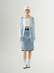 Denim A-line 100% Cotton Skirt