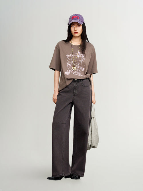 Load image 1 in gallery view. Relaxed Graphic T-Shirt