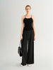 Charcoal Slim-Fit Ribbed  Tank
