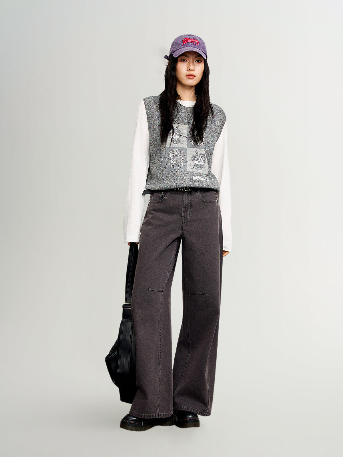 Cotton-Blend Knit Vest