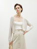 Women's Linen  V Neck Summer Short Knit Cardigan 5F5131373