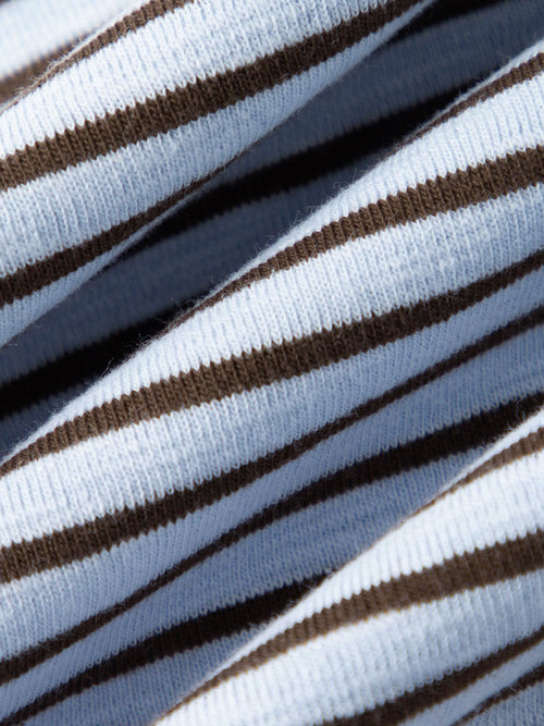 Load image 1 in gallery view. Striped Fitted Crewneck Tee