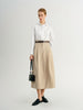Khaki Midi Skirt