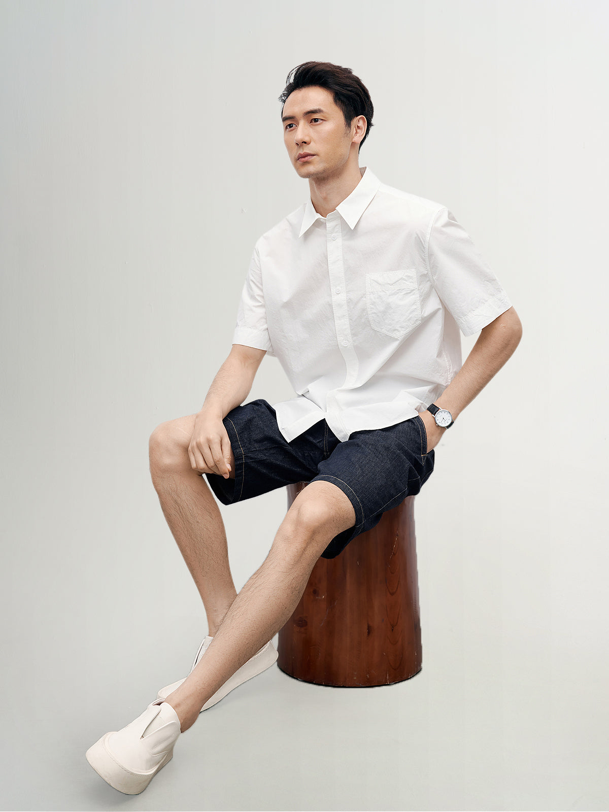 Pure Cotton Short-Sleeve Shirt