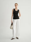 Black Sleeveless Knit Top